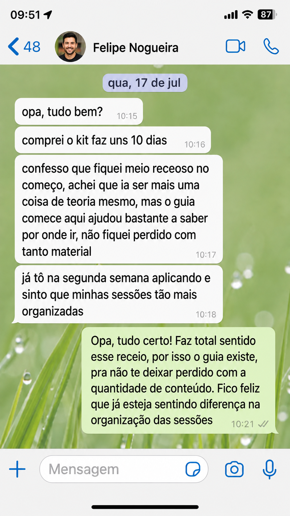 Relato sobre o Guia Comece Aqui